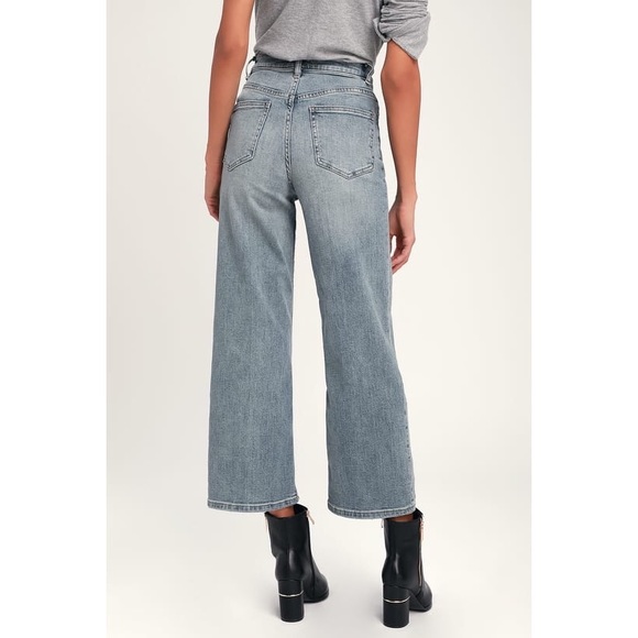 Free People Wales Wide Leg High Waisted Jeans - Picture 2 of 7